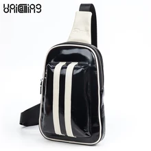 Мода, мужская кожаная сумка через плечо от известного бренда, часы высокого класса масло воск Воловья Натуральная кожа Мужская нагрудная сумка мода на открытом воздухе, сумка через плечо