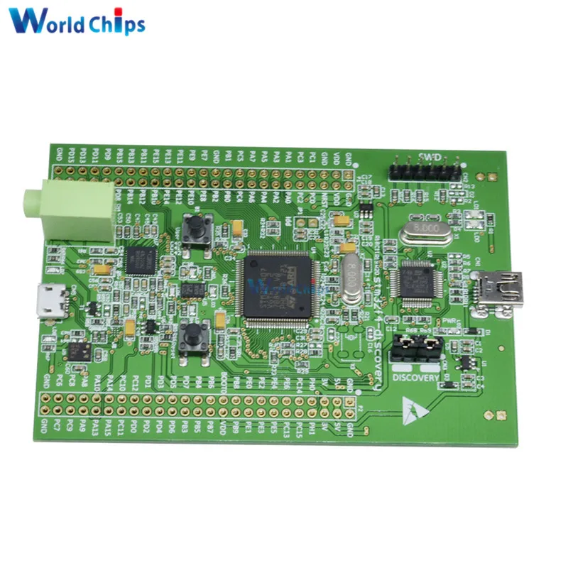 Diymore Stm32f4 обнаружения Stm32f407 Cortex-m4 макетная плата модуль ST-link V2 SWD разъем 3 В/5 В Micro-AB USB интерфейс