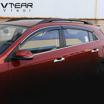 

Vtear For Kia Rio X-Line 5 accessories car rain shield window visor deflectors awning trim exterior decoration anti sun 2018 ABS