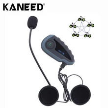 V8 1200 м 5 Всадники Мотоциклетный Шлем Bluetooth Домофон Гарнитура с Пультом дистанционного управления Поддержка NFC FM Автоматического Ответа