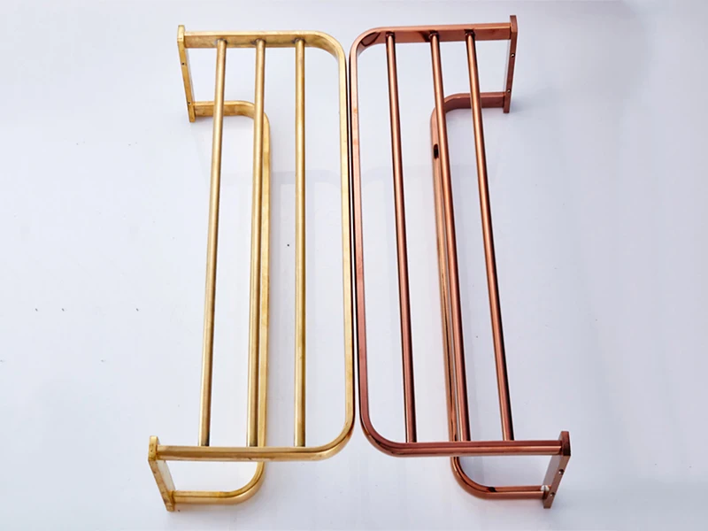 rose gold bathroom towel shelf 3