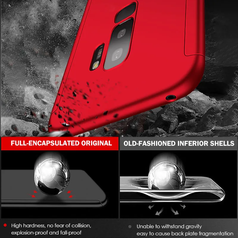 H&A Luxury 360 Full Cover Phone Case For Samsung Galaxy S10 S9 S8 Plus S7 Edge Note 9 8 Shockproof Cover S10 lite Fundas Capa H&A Luxury 360 Full Cover Phone Case For Samsung Galaxy S10 S9 S8 Plus S7 Edge Note 9 8 Shockproof Cover S10 lite Fundas Capa