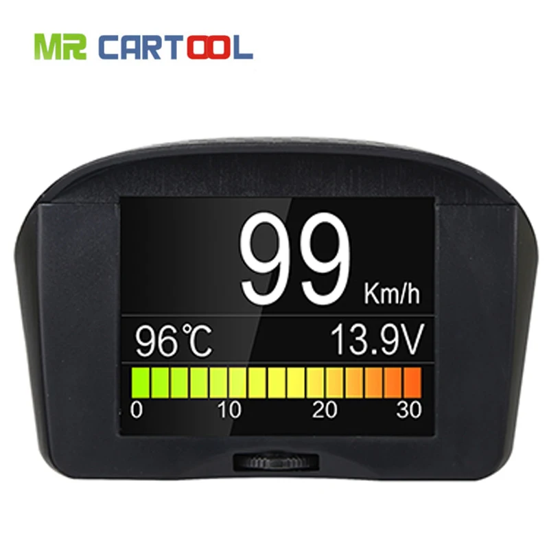 

MR CARTOOL X50 PLUS Car Hud Head up Display Auto OBD2 II Digital Voltage Tachometer Speed Alarm TPMS Speedometer Diagnostic Tool