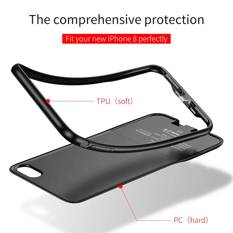 Baseus 3in1 Audio Case For iPhone 8 7 Plus Coque Hard PC Dual Headphone Charging Port Back Phone Cover For iPhone 7Plus 8Plus