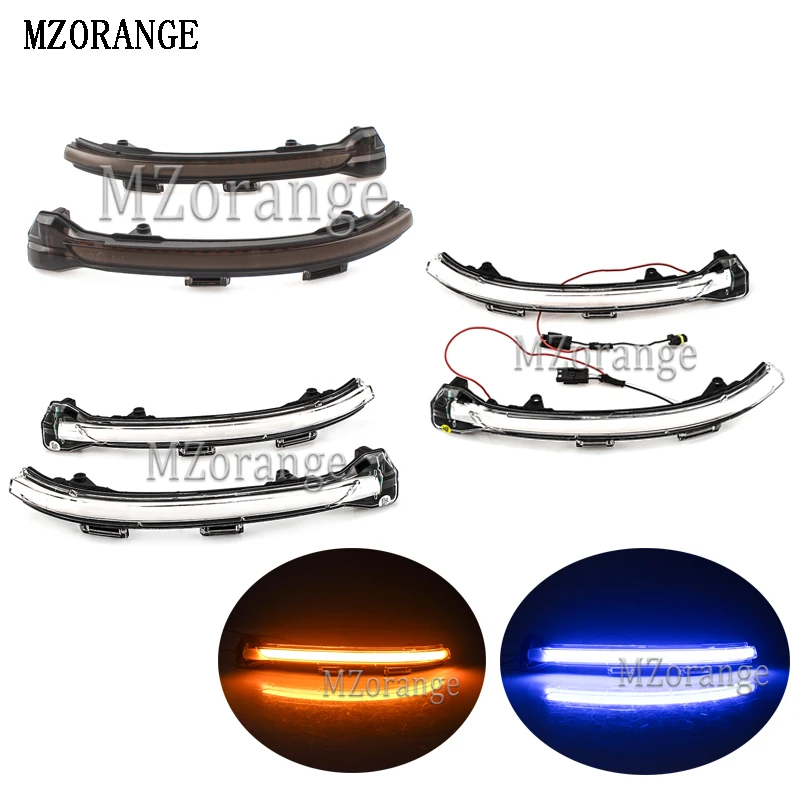 

MZORANGE For Golf MK7 7.5 7 For GTI R GTD Dynamic Blinker LED Turn Signal For Touran Rline Sportsvan Side Rearview Mirror Light