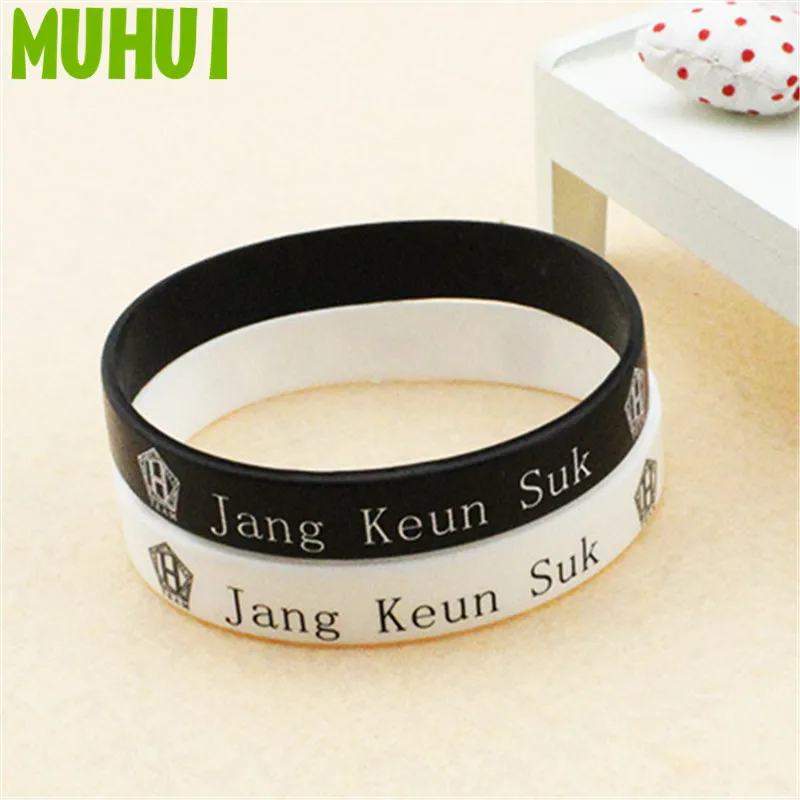 

KPOP Jang Keun Suk Silicon Bracelets For Women Men Jewelry Wristband Pulseras B071