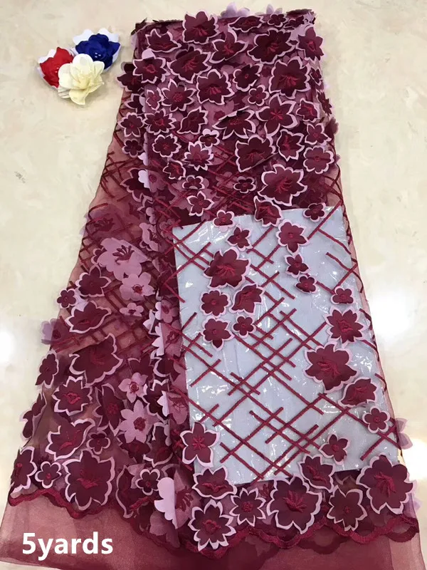 

High Quality Latest African Laces Fabrics Embroidered African Tulle French Lace Fabric With Beades 2018 African French jias913