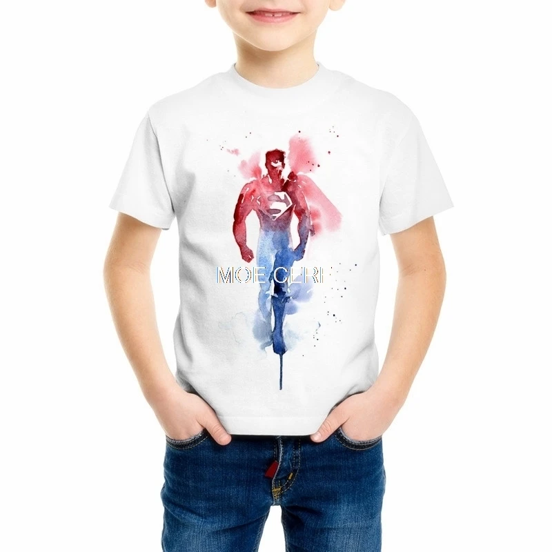 Детские футболки «флэш-Америка», «Большой Герой», «Супермен», футболка с объемным рисунком «Железный человек», «Халк», «великан», «Капитан Америка», «Человек-паук», C17-39 - Цвет: 3