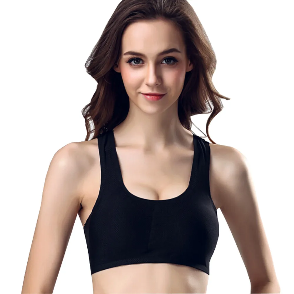 Women Push Up Wire Free Padded Sports Bra Girls Underwear Wire Free