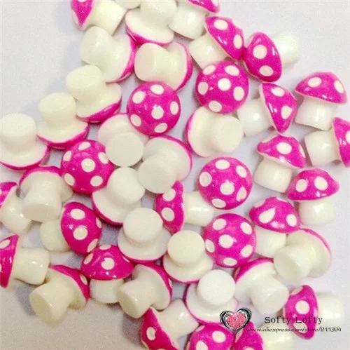 Colorful Mushrooms Pvc Mini Figures 6pcs - 4
