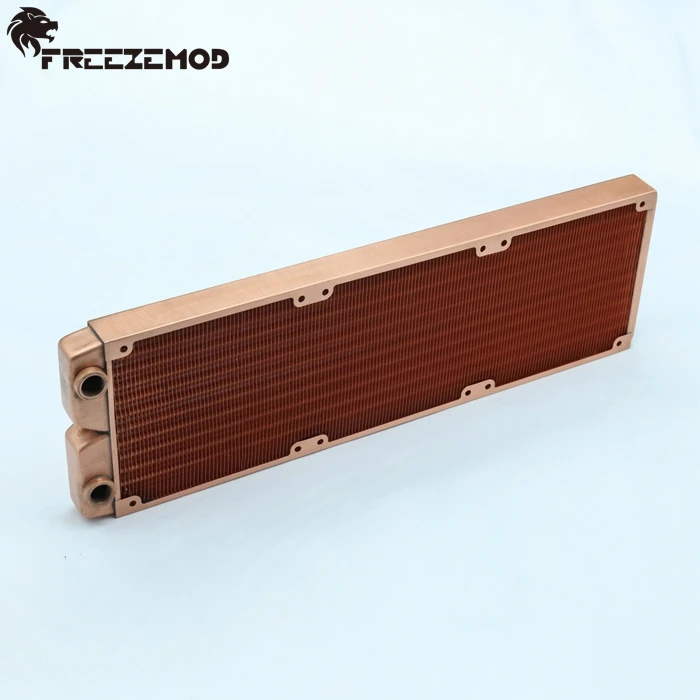 FREEZEMOD 360 мм красный медный компьютерный водяной разряд жидкий теплообменник G1/4