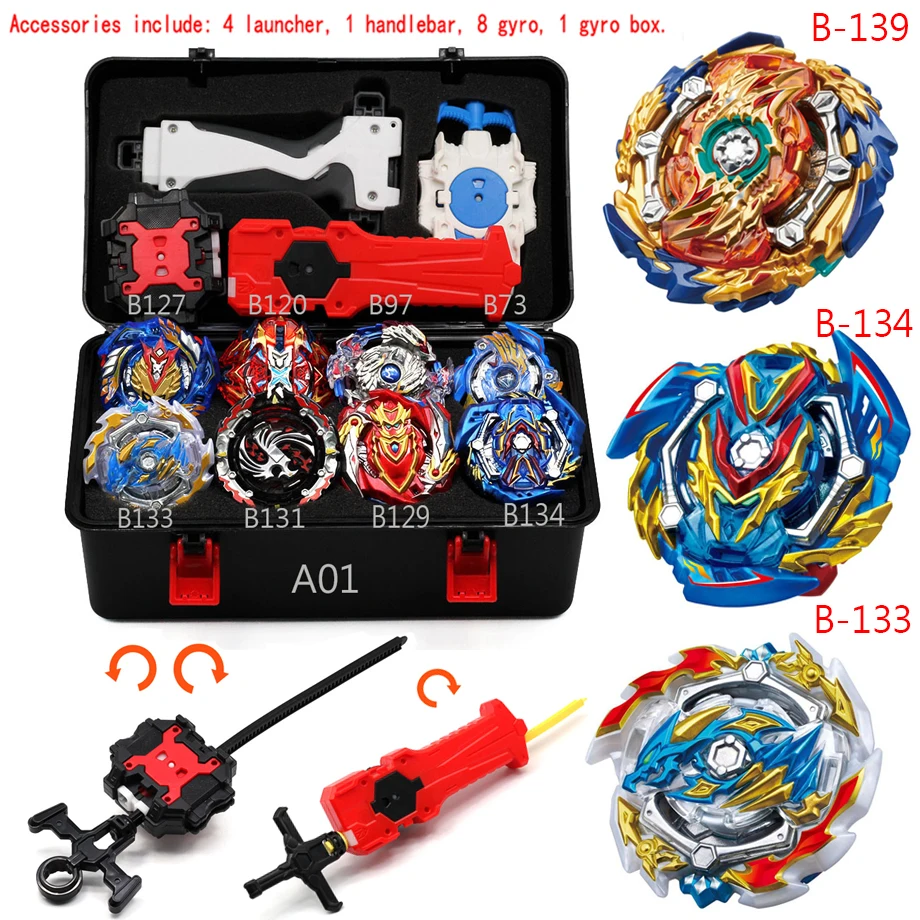 

2019 Beyblade Burst B-131 B-129 B-139 Starter Revive Phoenix. Fr bables Toupie Metal Fusion God Spinning Top Bayblade Blades Toy