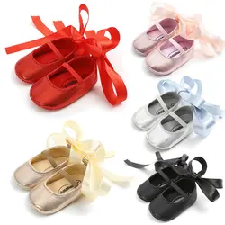 Emmaaby/Новинка 2019 года; милая обувь для новорожденных девочек; сандалии с бантом для малышей; мягкая детская обувь
