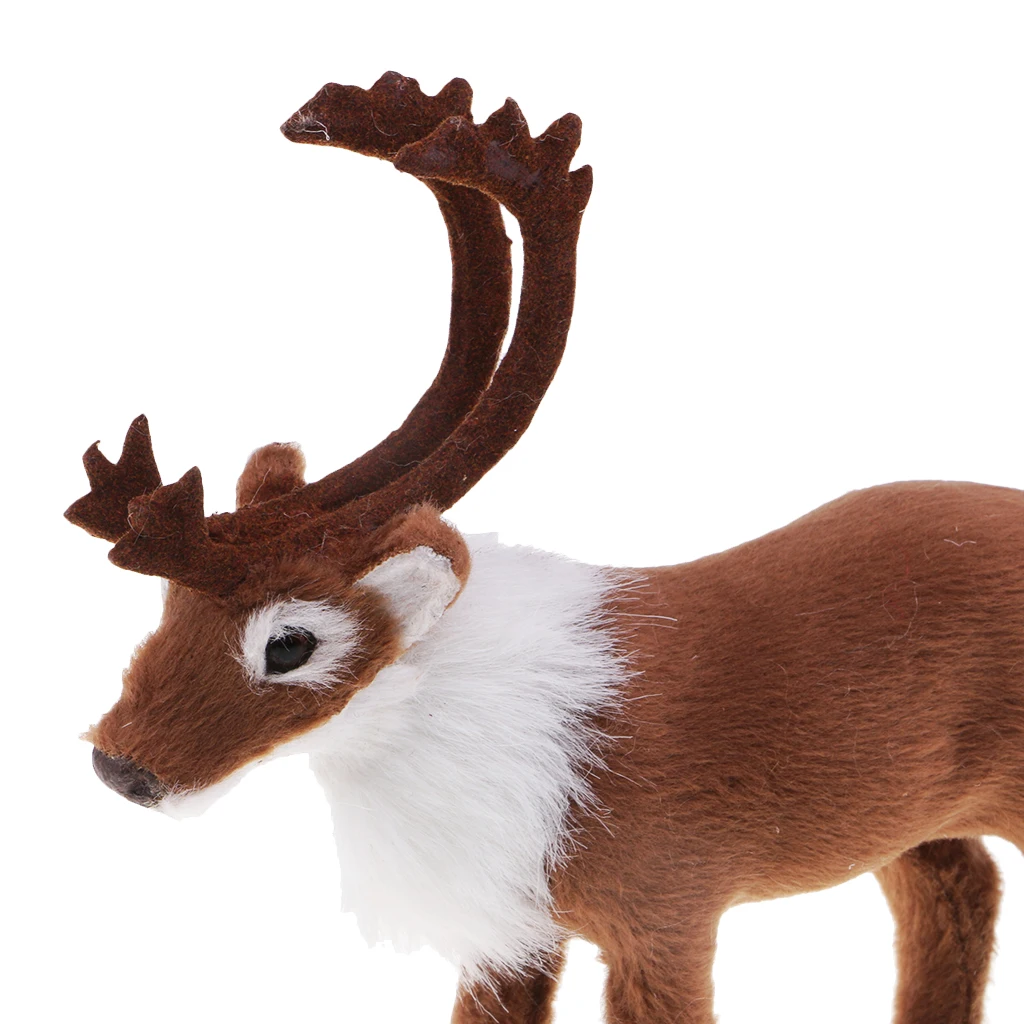 Plush Reindeer Doll Christmas Tree Decoration Xmas Family Party ELK Ornament