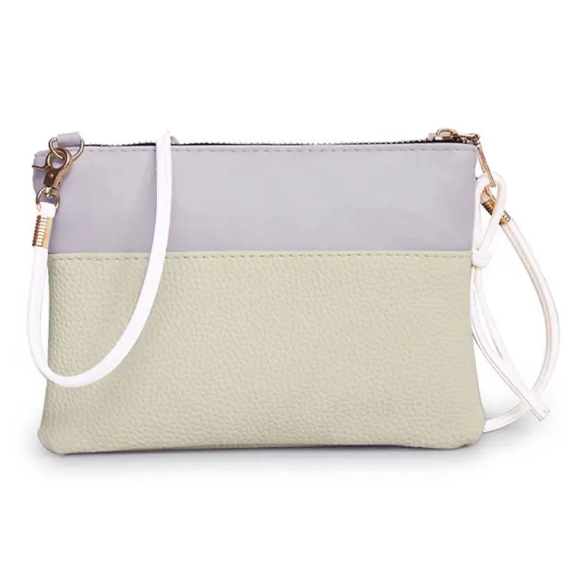 

Women Handbag Shoulder Messenger Bag Leather Zipper Tote Messenger Bag Ladies Purse Mini Small Package Phone Pocket Drop Ship #Y