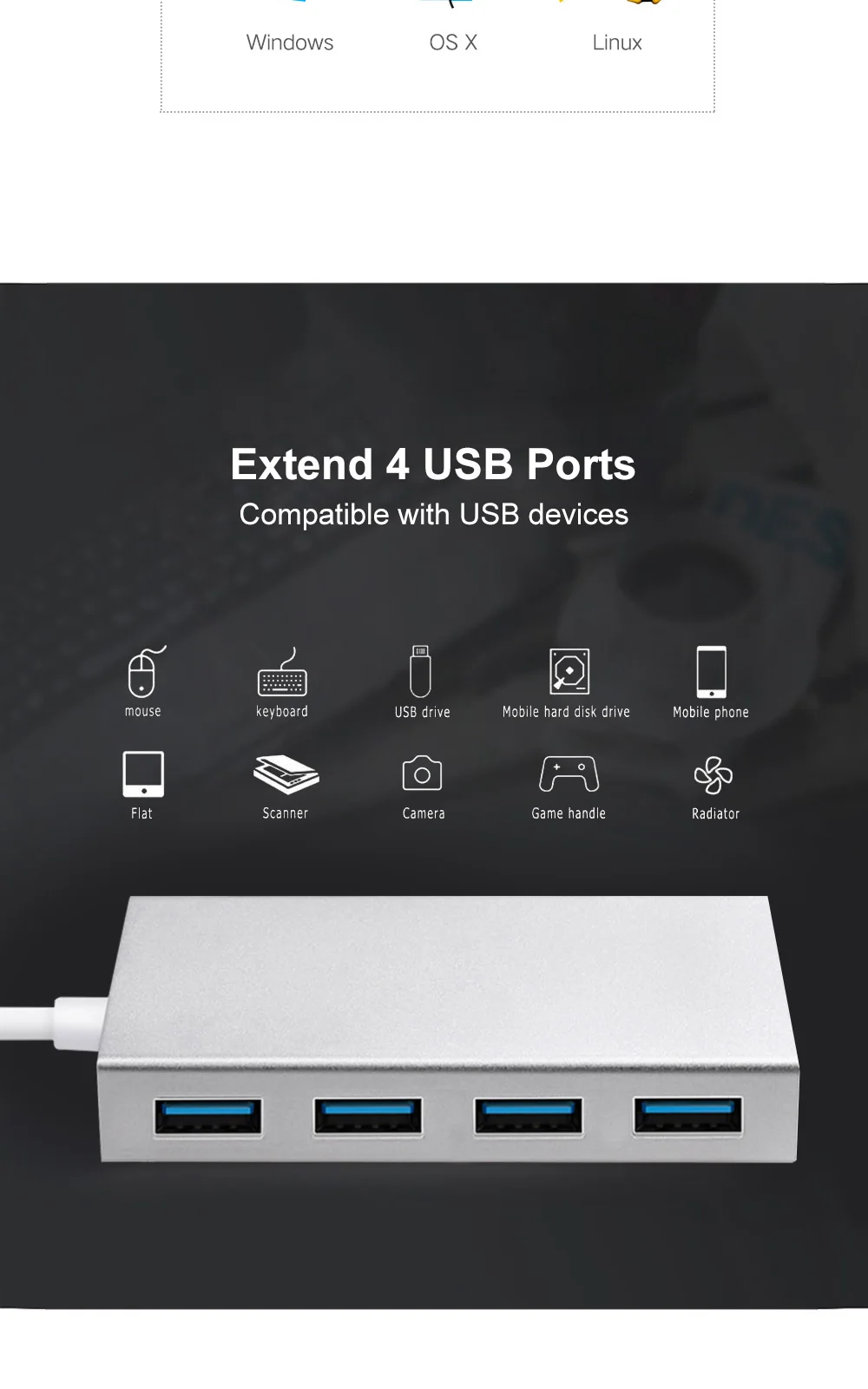 PCER USB HDMI VGA DVI ЛВС USB концентратор док-станция ключ usb-адаптер для компьютера ноутбука мышь клавиатура USB3.0 концентратор 2,0