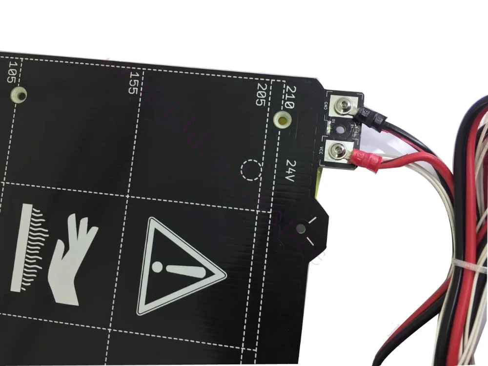 Funssor 12/24 В Prusa i3 MK3 3D принтер клон подогревающейся платформы сборка проводки
