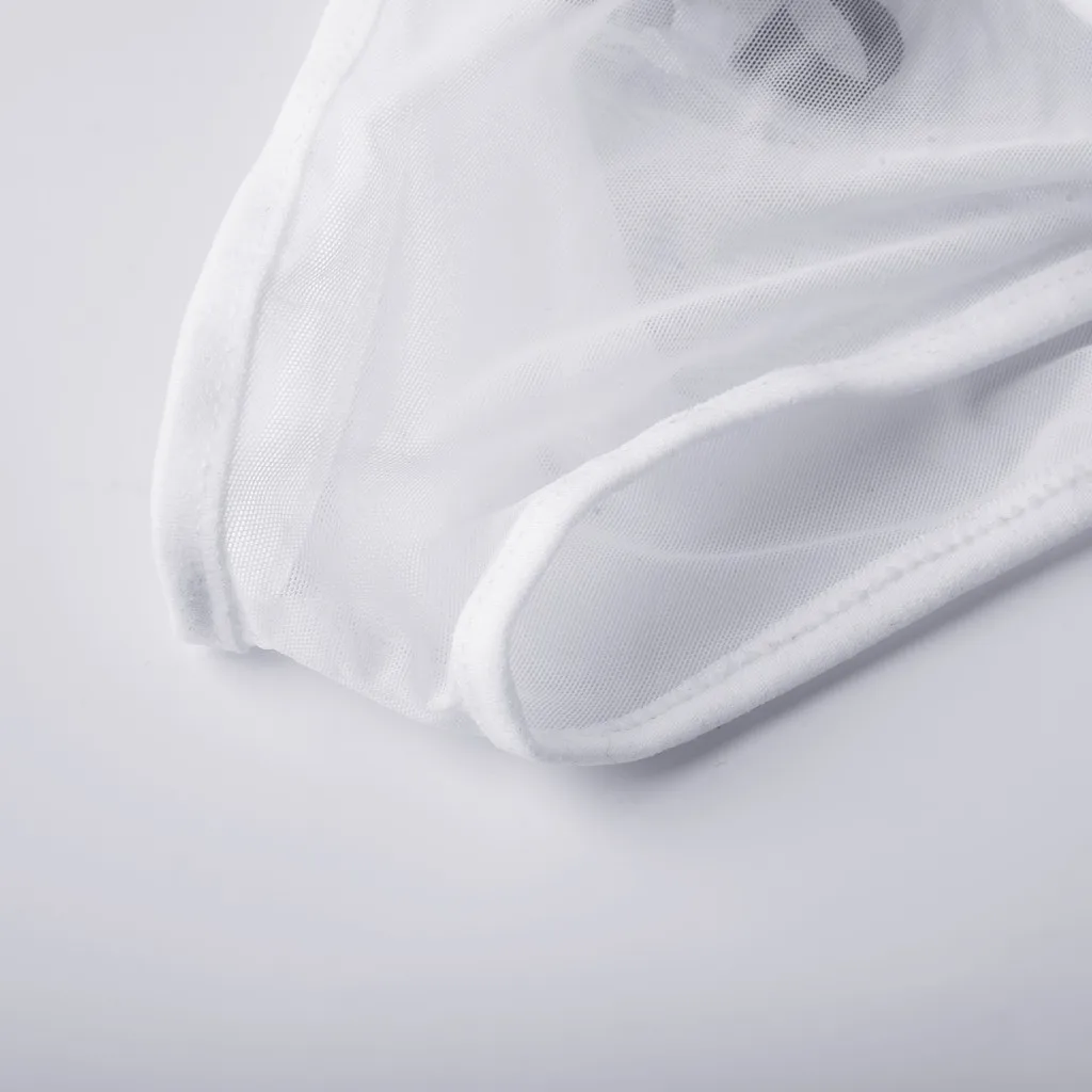 Женский сексуальный комплект нижнего белья с кружевным сетчатым бандажом, прозрачный бюстгальтер, подарок для девушки, нижнее белье