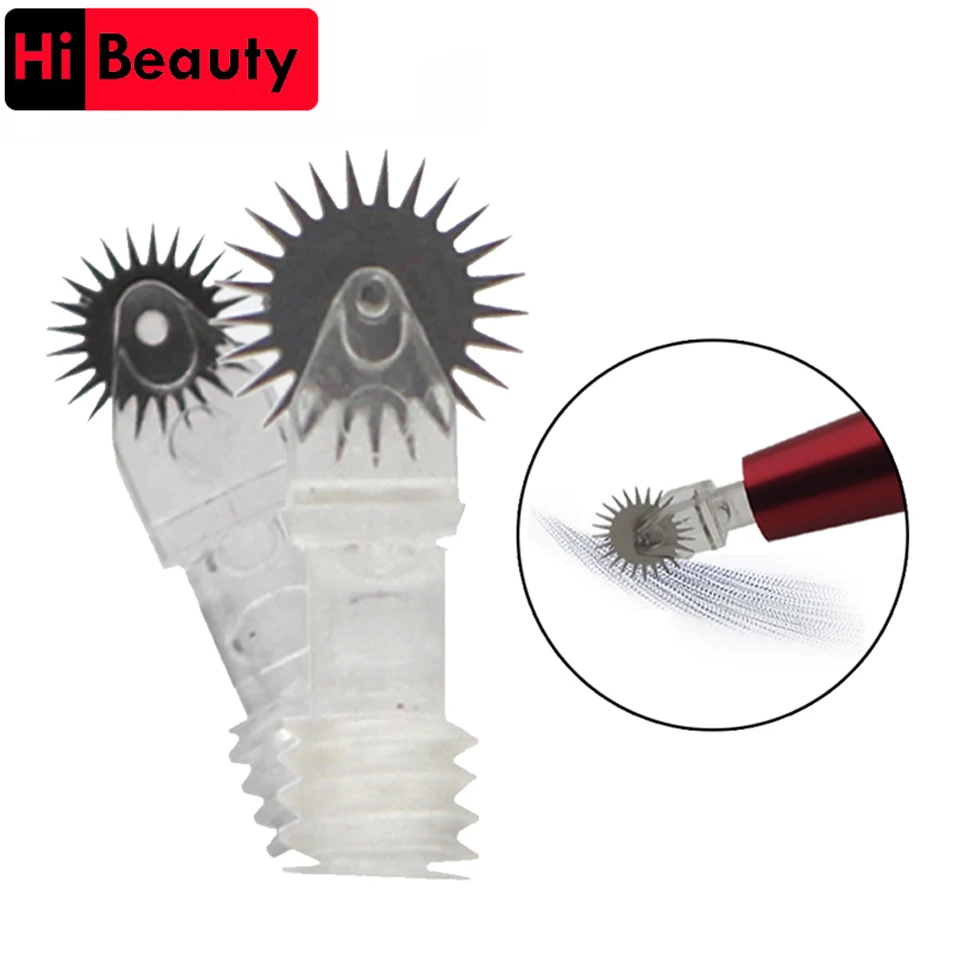 

20pcs/lot Disposable Tattoo Roller Gear Needles Blades Cartridges For Easy Microblading Fog Eyebrow Semi Permanent Makeup
