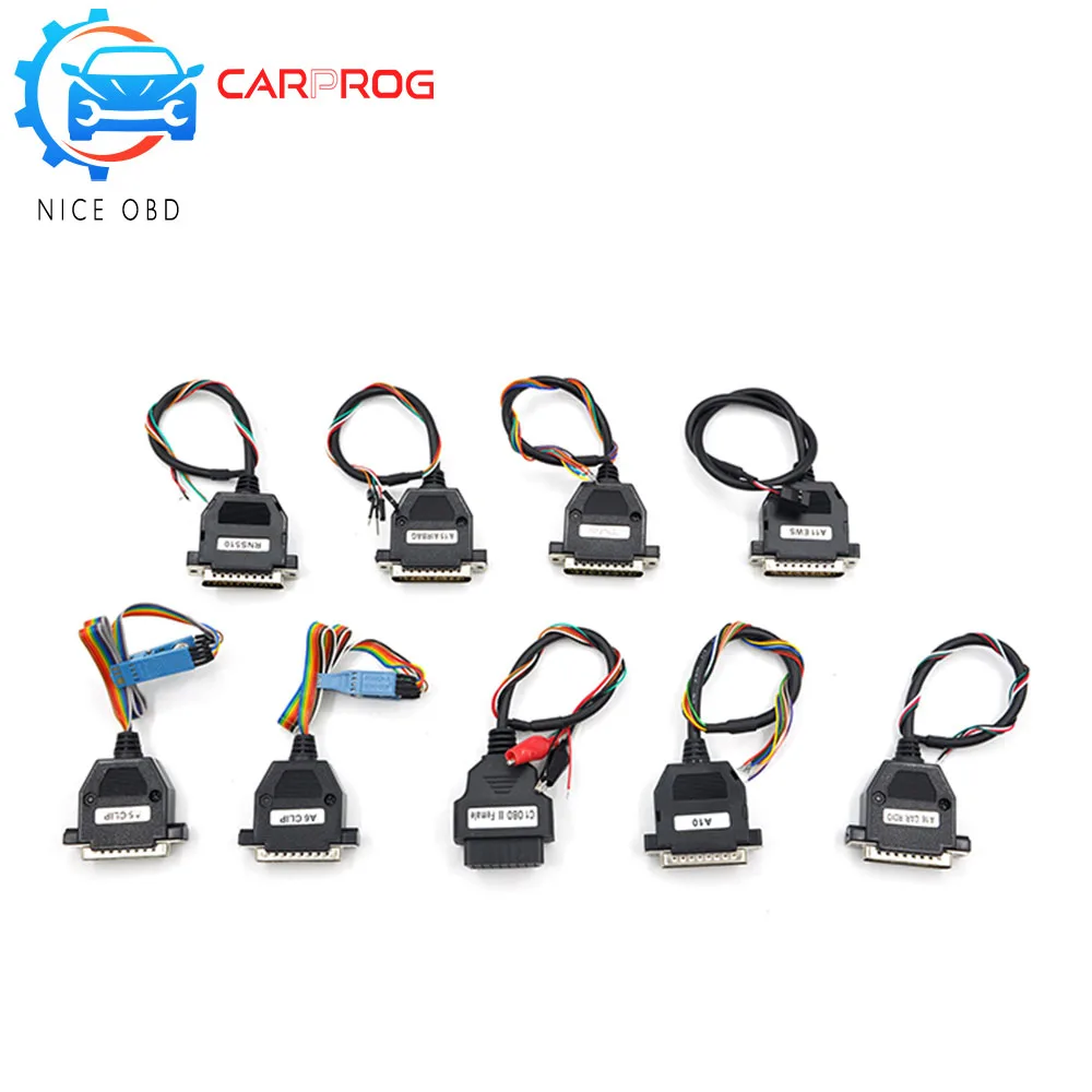 Полный набор кабелей для Carprog V9.31/v 8,21 авто кабели для ECU программист Carprog кабели