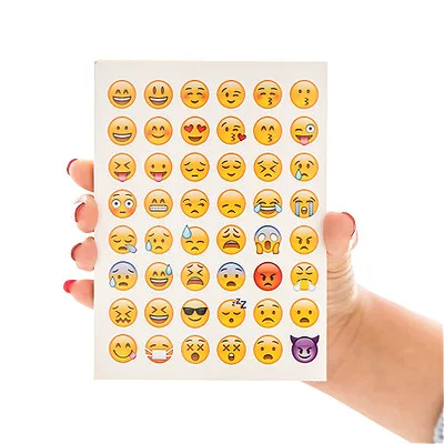46 шт./упак. рисовать лента Washi декоративные Бумага японская Канцелярия Kawaii принадлежности для скрапбукинга наклейки офисная липкая лента - Цвет: emoji