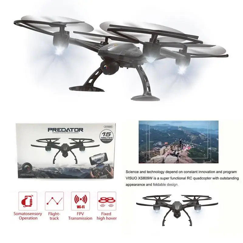 2017 квадрокоптер RC Quadcopter JXD 516 Вт WI FI мини Drone с 0.3MP HD Камера самолет БПЛА RTF