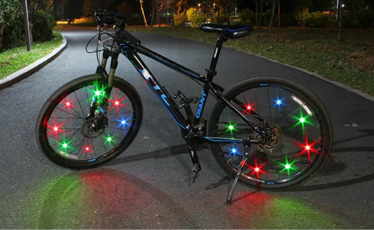 Bicycle Light Colorful Bike Cycling Wheel Lights Night Riding Bike Lamp Warnning Safety Cycling Light Bike Accessories11 (10)