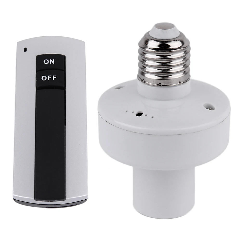 LEDGLE Remote Control Bulb Holder Wireless Lamp Kit Cap Switch for Lamp Bulb, E27 Socket, White LEDGLE Remote Control Bulb Holder Wireless Lamp Kit Cap Switch for Lamp Bulb, E27 Socket, White