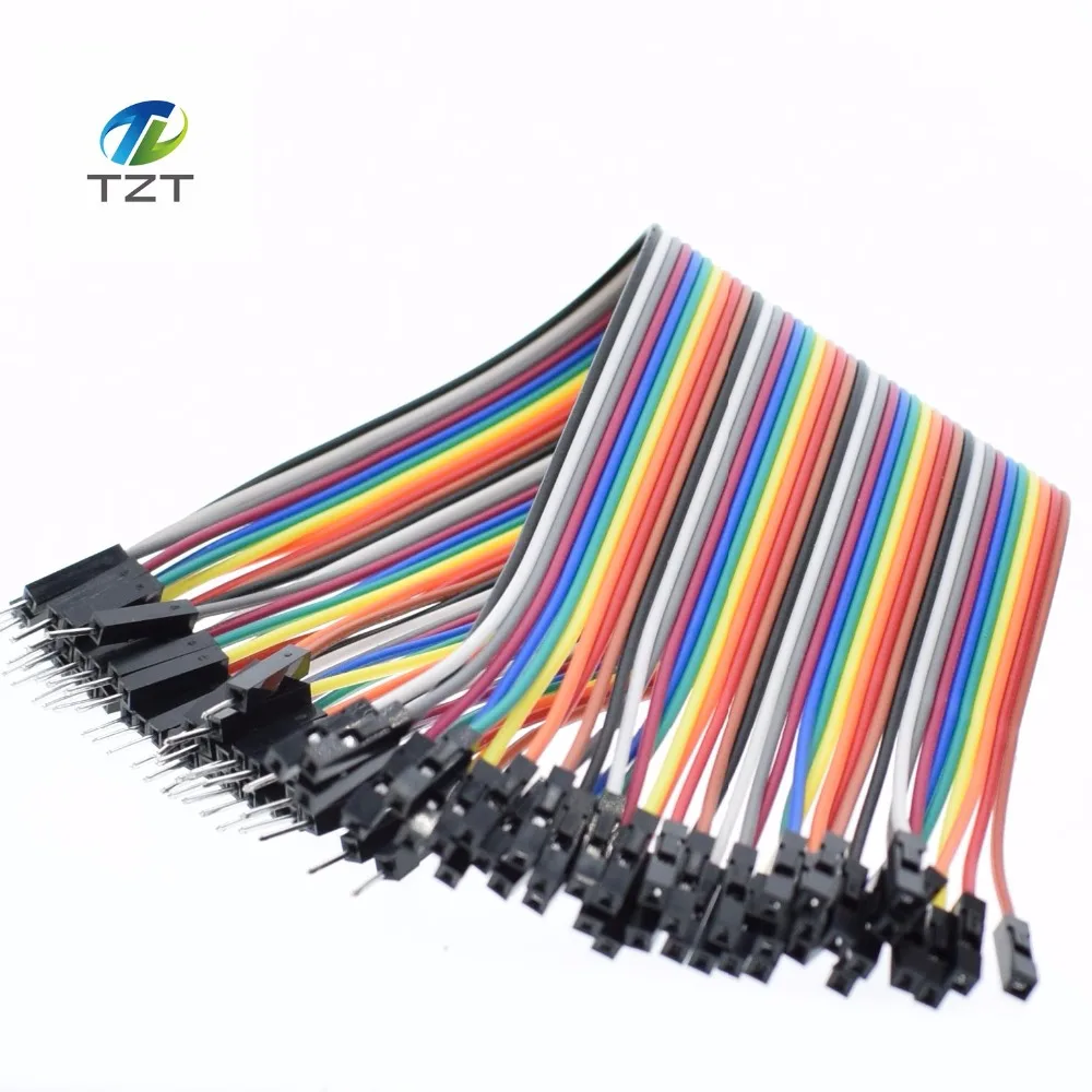 

Free Shipping 400pcs 20cm 40P 1P-1P Female to Male DuPont Line Wire Cable for Arduino