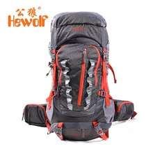 Hewolf наружные Профессиональные Водонепроницаемые сумки, рюкзак с внутренней рамой для альпинизма, кемпинга, пешего туризма, рюкзак для альпинизма 45+ 10л