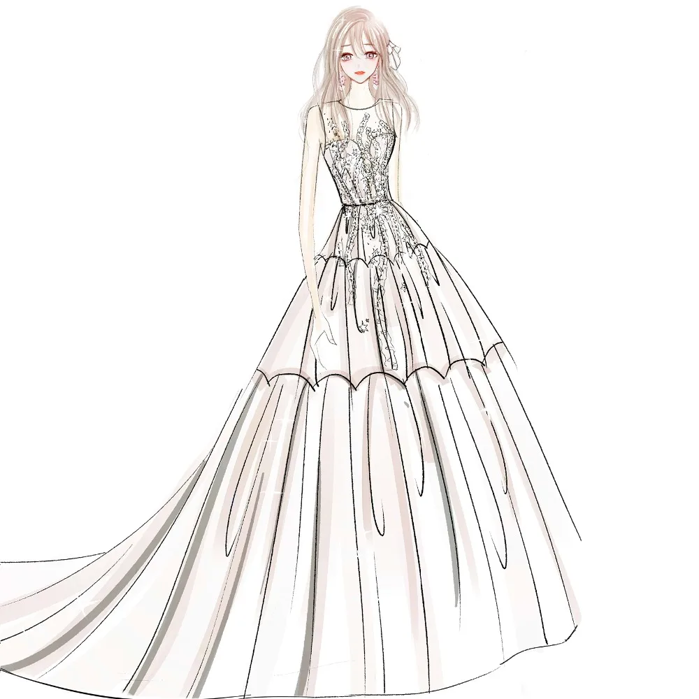 Fsuzwel New Arrival Custom Made Any A-Line Wedding Gown Vestido de Noiva Plus Size | Свадьбы и торжества