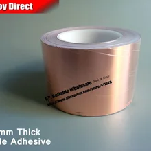 1x 90 мм* 30 м* 0,06 мм односторонняя проводящая клейкая медная фольга лента, липкая для ноутбука, Мобильный телефон DIY EMI экранирующий материал