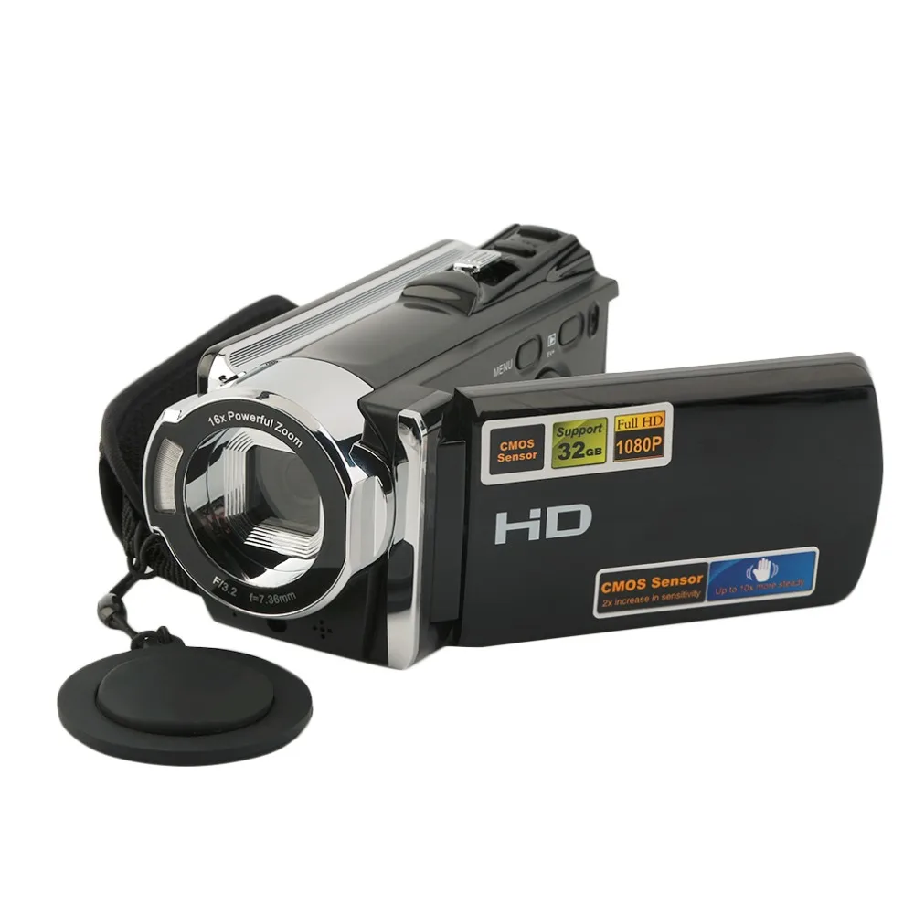 

Full HD 1080P Digital Video Camera 20M pixels Automatic Identification of Smiling Face 2.7 inch LCD 16x Zoom Camcorder DV 3MP