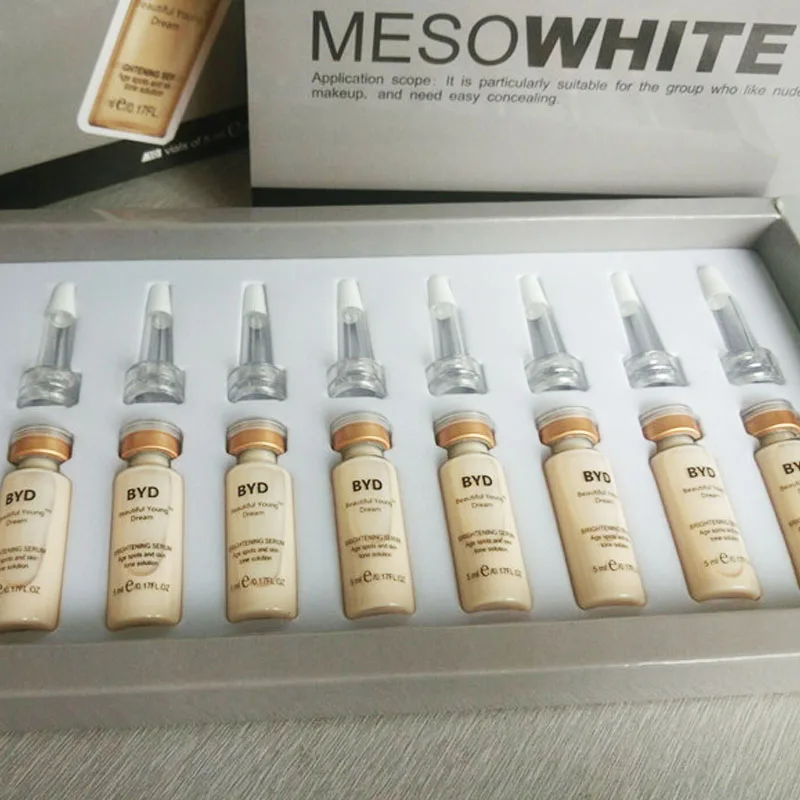 

10pcs/set Korean 5ml Makeup BB Glow Skin Cream Meso White Brightening Serum Natural Skin Whiteing Concealer Make Up Foundation