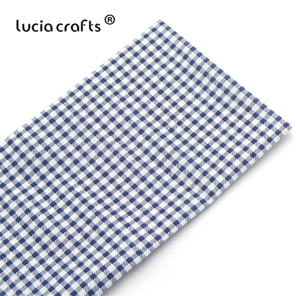 Lucia crafts, 7 шт./лот, 25*25 см, хлопковая ткань с принтом для рукоделия, куклы, ручная работа, шитье, Лоскутная Ткань, текстиль, ткань H0913