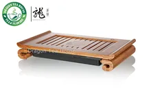 Gelehrter* bambus gongfu teetisch serviertablett 38*22cm