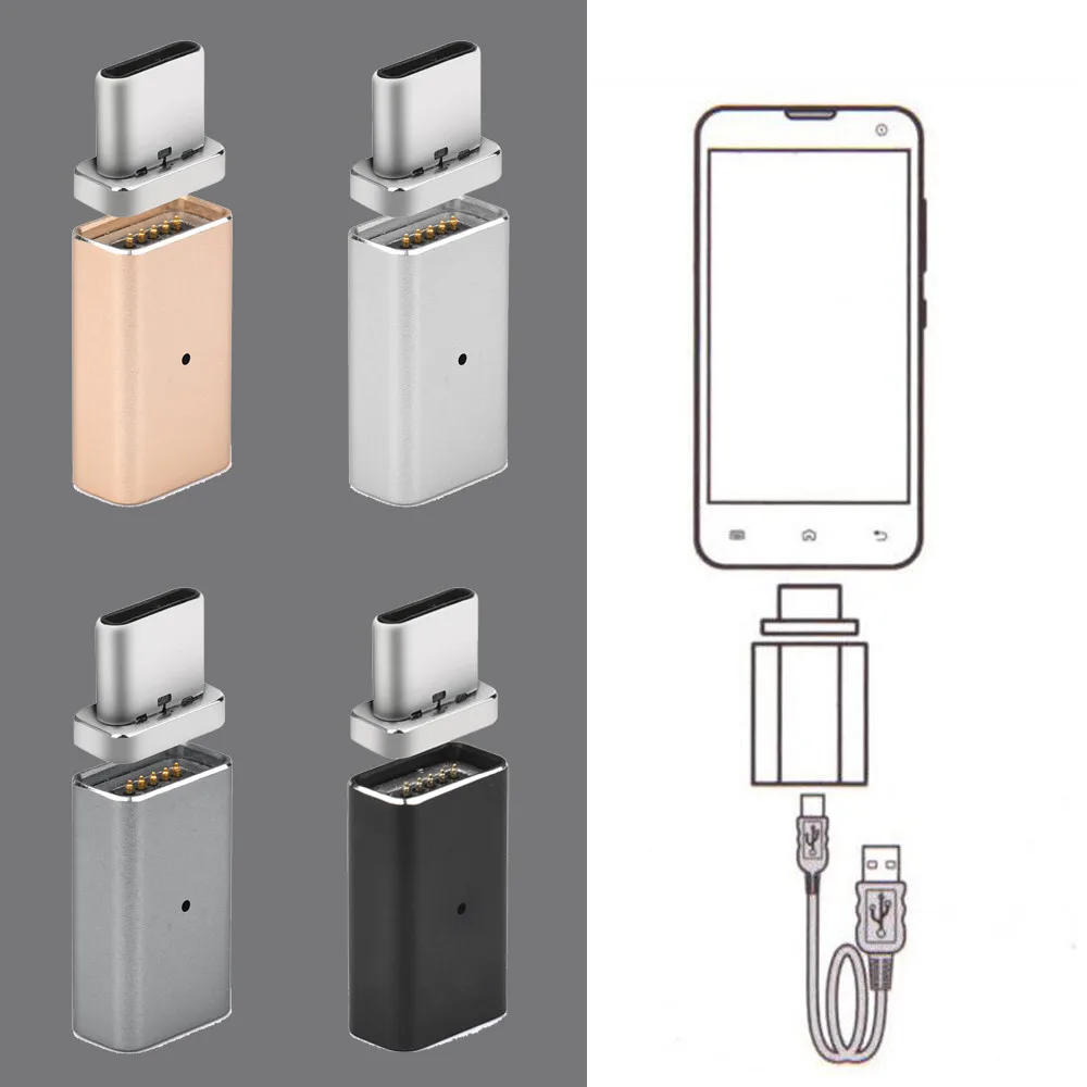 Телефон адаптер Лучшие Продавцы Магнитный тип-c Быстрая зарядка зарядное устройство адаптер для samsung Galaxy Note 8 S8/S8