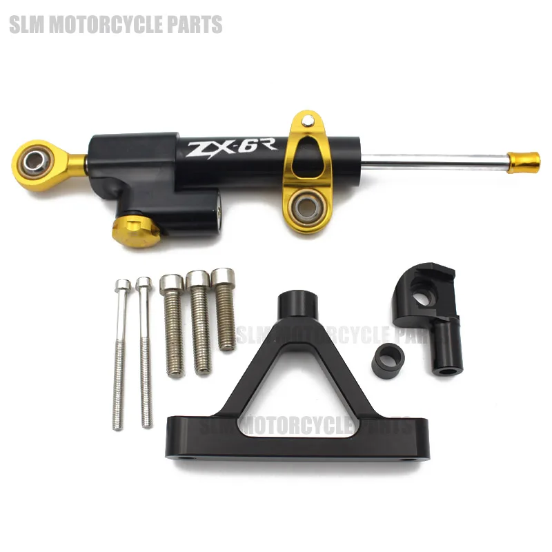 

Motorcycle Steering Damper Stabilizer & Bracket For KAWASAKI ZX6R ZX-6R 2007 2008 07 08