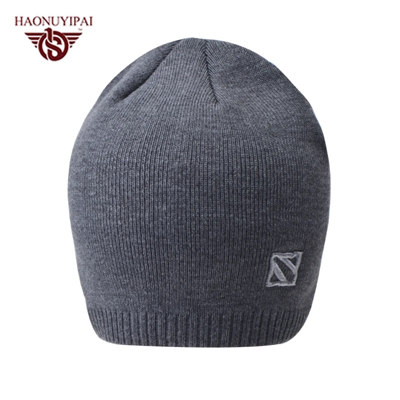 High Quality Custom Beanies For Mens Boys Hat Winter Solid Color