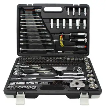 Online Hand Tool Set Automobile Maintenance Toolbox Multi-function Auto Repair Car Combination Wrench Suit 102123