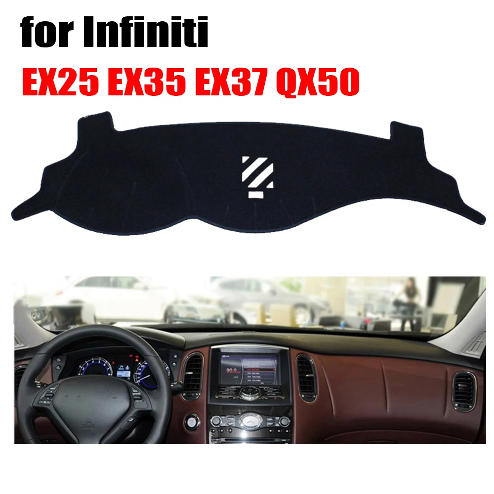 

RKAC Car dashboard covers mat for Infiniti EX25 EX35 EX37 QX50 Left hand drive dashmat pad dash cover auto dashboard accessories