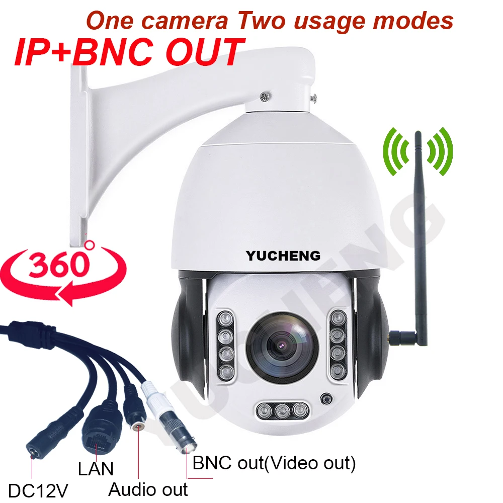 CVBS out SONY 335 Беспроводная 5MP 4MP 20x зум PTZ скорость купольная ip камера sd карта p2p