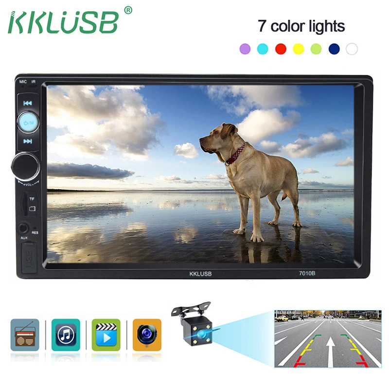 

Car Radio Player Mirror Link autoradio 2 din General Car Models 7'' inch LCD Touch Screen Bluetooth auto stereo Rear View Camera