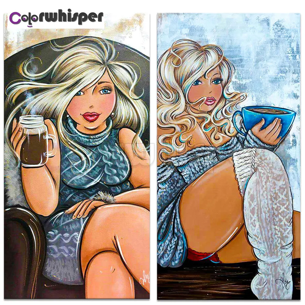 

Diamond Painting Full Square/Round Drill 5D Daimond Painting"Sexy Fat Woman Art"Mosaic Rhinestone Embroidery Cross Stitch 421DP