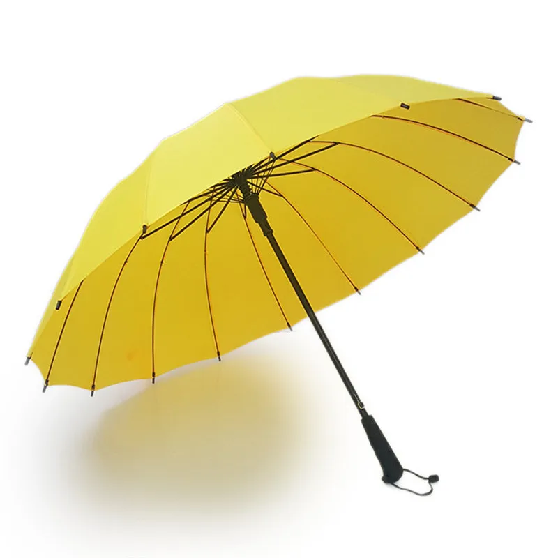 Горячая Распродажа, ветростойкий складной автоматический зонтик, женский Автоматический большой Ветрозащитный зонтик от дождя для мужчин, открытый зонтик с кнопкой - Цвет: Цвет: желтый