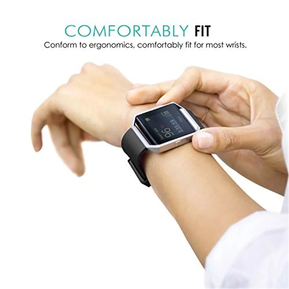 Мягкий силиконовый ремешок TORQUILA для Fitbit Blaze, Смарт-часы для фитнеса, регулируемый дышащий сменный светильник, спортивный ремешок