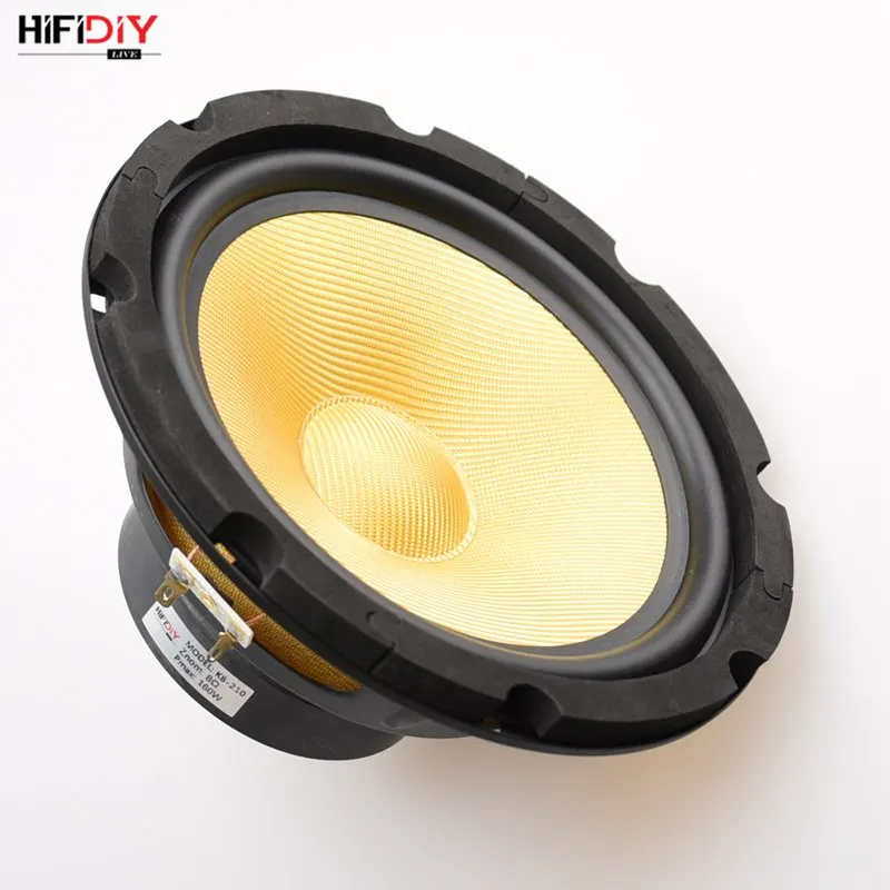 HIFIDIY LIVE HIFI колонки DIY 8 дюймов " Midbass НЧ динамик блок 4 8 Ом 160 Вт из стекловолокна Вибрационный таз громкоговоритель K8-210