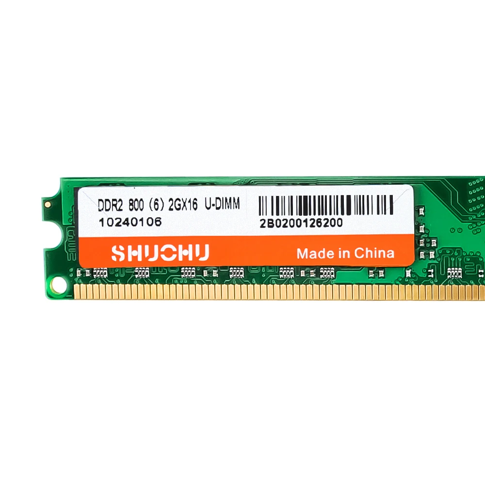  Original for intel 2GB RAM DDR2 4GB 2G*2PCS DDR2 800MHZ 2GB PC2-6400 desktop memory Lifetime warran