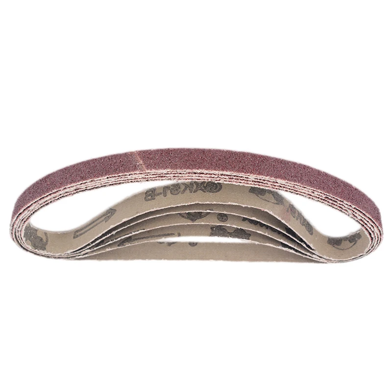 20pcs Sander Belts 13mm*457mm 40-120 Grit Mixed Sanding Belts Abrasive Polisher Paper Sander Power Tool