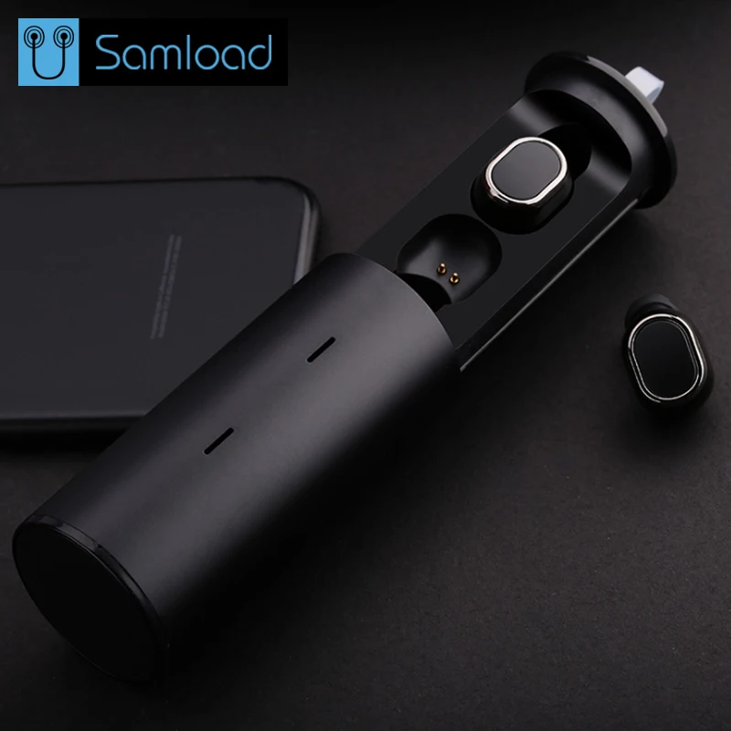 

Samload True Mini TWS Wireless Earphone In Ear Bluetooth CSR 4.2 Earbuds With Microphone earbuds for iPhone 6s Xiaomi Mp3